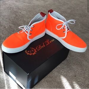 Orange felt Del Toro Chukka Sneakers